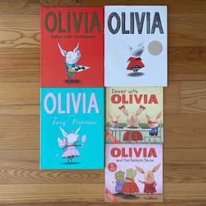 Kids set of 5 Olivia books!